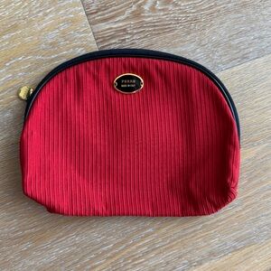 Ferre zippered pouch for cosmetics or small clutch